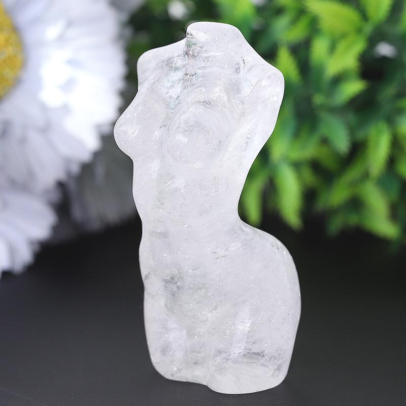 3" Clear Quartz Woman Man Model Body Crystal Carvings Crystal wholesale suppliers