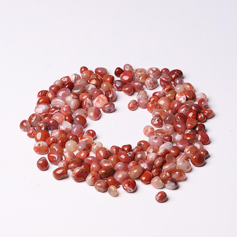 0.1kg 5-10mm High Quanlity Round Shape Carnelian Chips Crystal wholesale suppliers