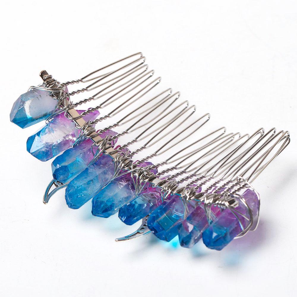 3" Aura Crystal Crown Comb Crystal wholesale suppliers