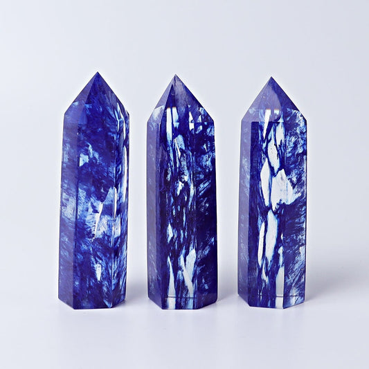 3.5"-4" Blue Smelting Crystal Points Crystal wholesale suppliers