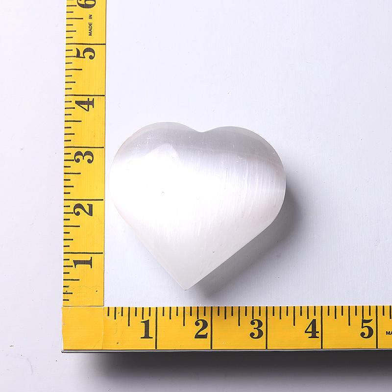 3" Selenite Heart Shape Carving