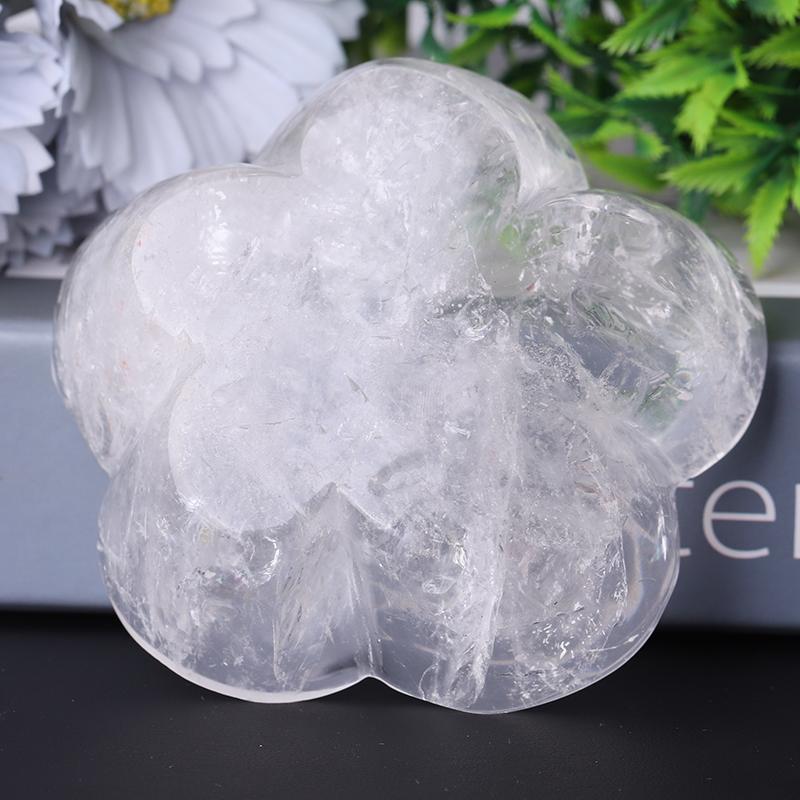 3.5" Clear Quartz Flower Shape Bowl Crystal Carvings Crystal wholesale suppliers