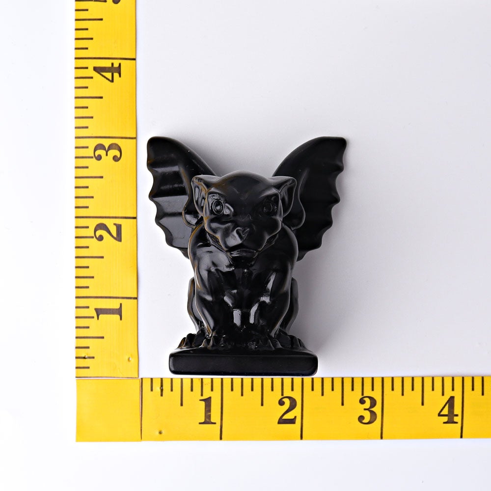 3" Black Obsidian Gargoyle Crystal Carvings Crystal wholesale suppliers