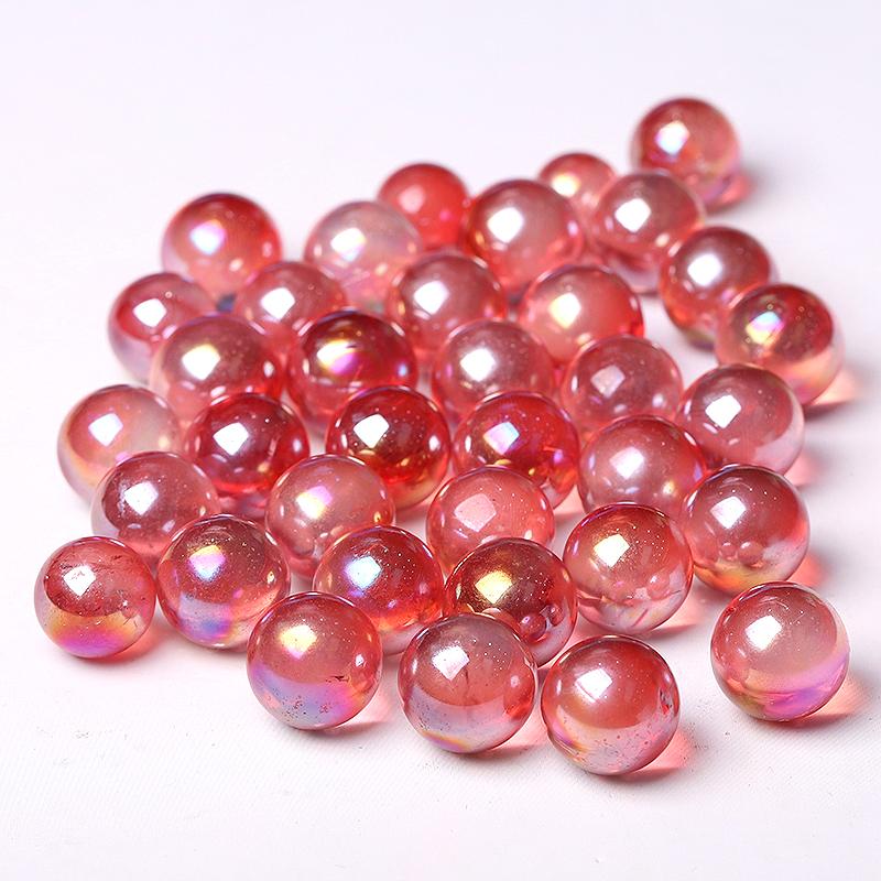 0.5-0.7'' High Quality Red Aura Crystal Spheres Crystal Balls for Healing Crystal wholesale suppliers