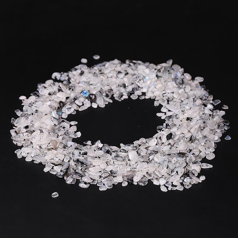 0.1kg Different Size Natural Moonstone Chips Crystal Chips for Decoration Crystal wholesale suppliers