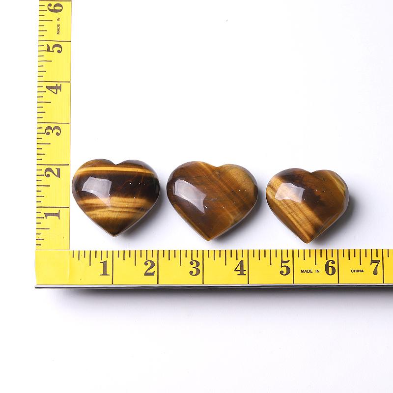 2" Tiger's Eye Heart Crystal Carvings Crystal wholesale suppliers