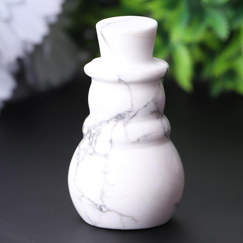 2.35" Howlite Snowman Crystal Carvings Crystal wholesale suppliers