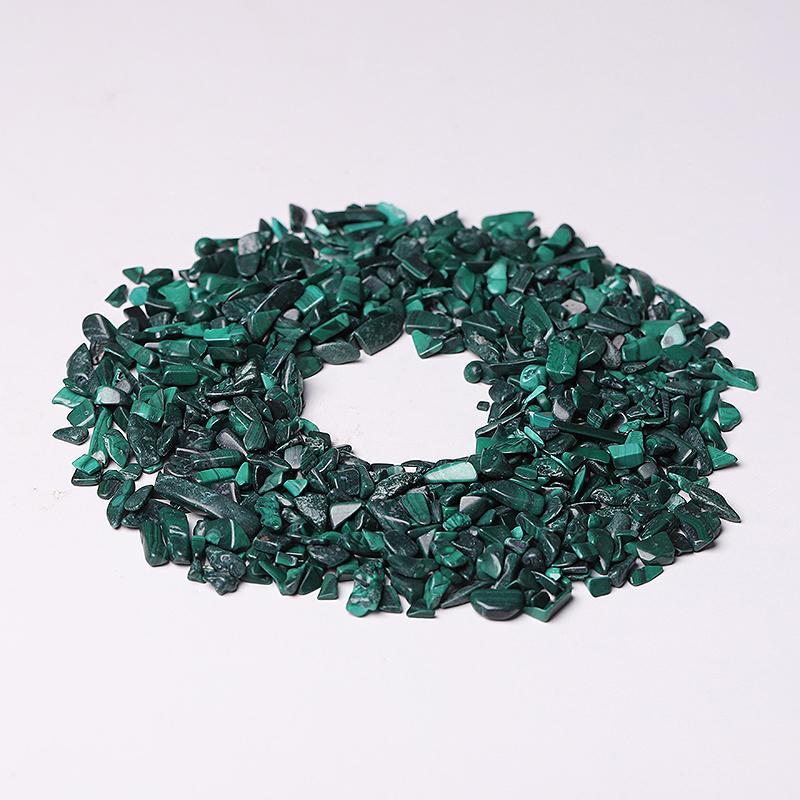 0.1kg 5-7mm Natural Malachite Chips Crystal Chips for Decoration Crystal wholesale suppliers