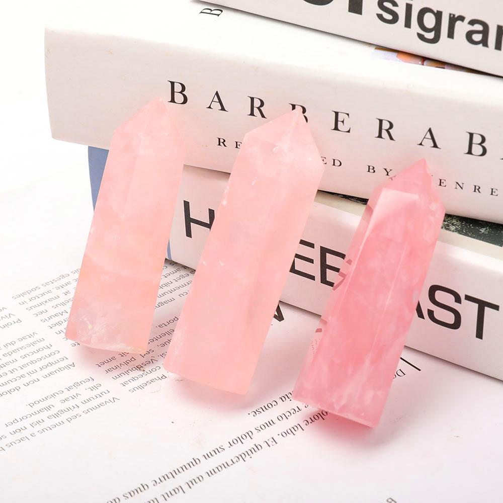 Set of 3 Rose Quartz Points Crystal wholesale suppliers