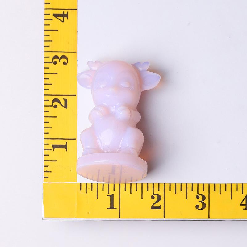 2.5" Pink Opalite Crystal Carvings Crystal wholesale suppliers