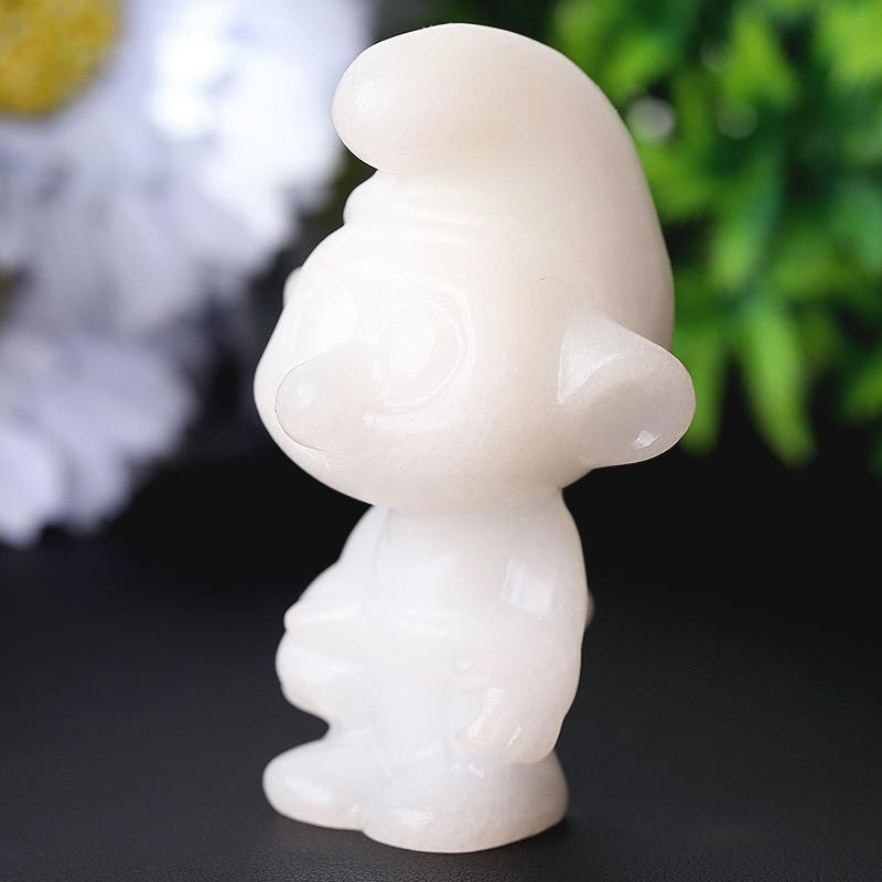 2.6" White Jade The Smurfs Crystal Carvings Crystal wholesale suppliers