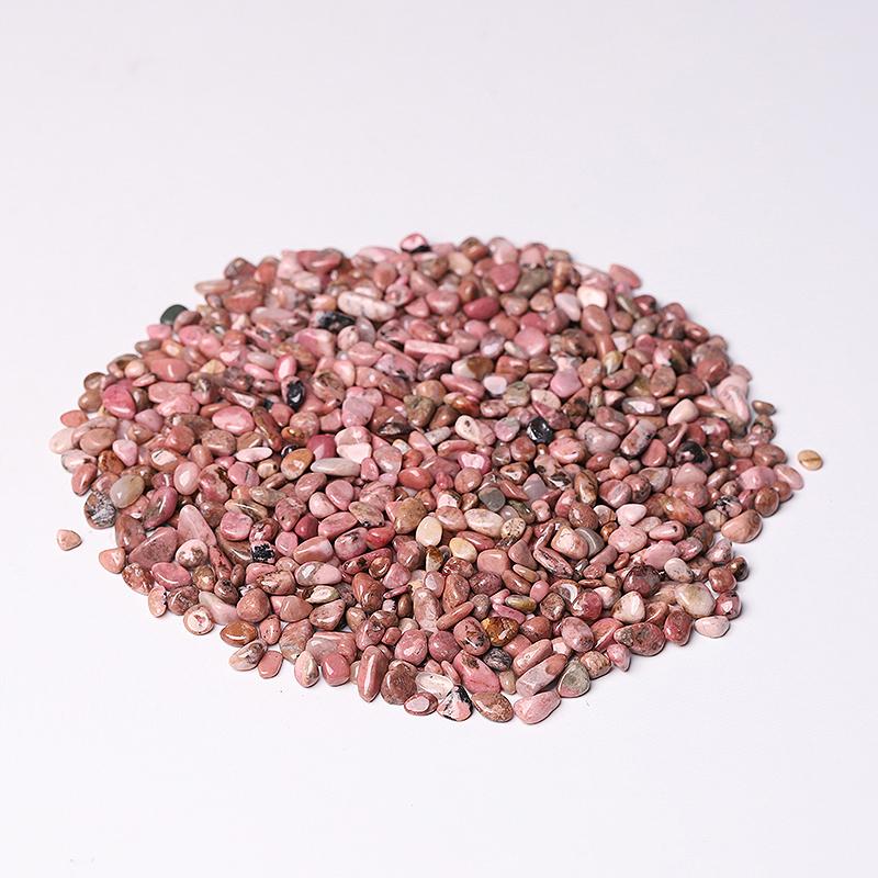 0.1kg Different Size Natural Rhodonite Chips Crystal Chips for Decoration Crystal wholesale suppliers