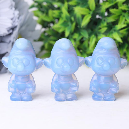 2" Blue Opalite Smurfs Crystal Carvings Crystal wholesale suppliers