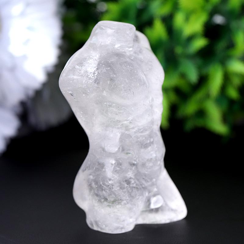 3" Clear Quartz Woman Man Model Body Crystal Carvings Crystal wholesale suppliers