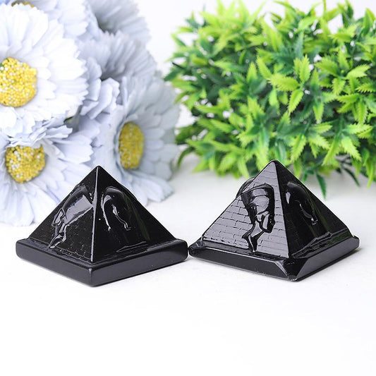 2.2" Pyramid with Pharaoh Crystal Carvings Crystal wholesale suppliers